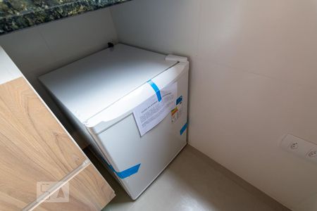 Cozinha de kitnet/studio para alugar com 1 quarto, 11m² em Vila São Pedro, Santo André