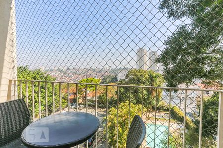 Varanda da Sala Vista de apartamento à venda com 3 quartos, 70m² em Jardim Olympia, São Paulo