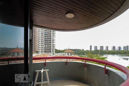 Varanda da Sala de apartamento para alugar com 1 quarto, 75m² em Barra da Tijuca, Rio de Janeiro