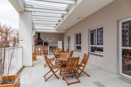 Apartamento à venda com 38m², 1 quarto e 1 vagaChurrasqueira