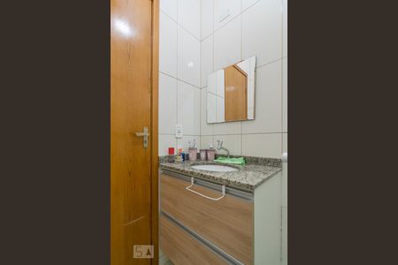 Banheiro da Suíte de apartamento à venda com 3 quartos, 81m² em Campestre, Santo André