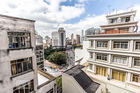 Vista de kitnet/studio para alugar com 1 quarto, 31m² em Bela Vista, São Paulo