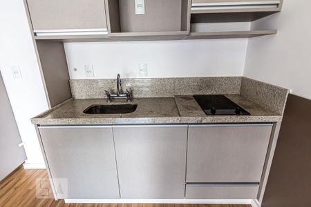 Cozinha de kitnet/studio para alugar com 1 quarto, 31m² em Bela Vista, São Paulo