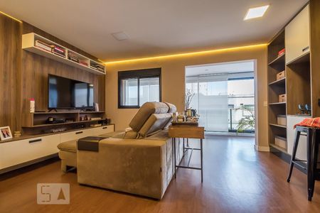 Sala de apartamento à venda com 1 quarto, 62m² em Jardim Santo Amaro, São Paulo