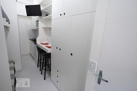 Quarto - Cozinha de kitnet/studio para alugar com 1 quarto, 18m² em Brás, São Paulo