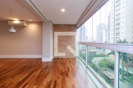 Varanda da Sala 1 de apartamento à venda com 3 quartos, 169m² em Brooklin Paulista, São Paulo