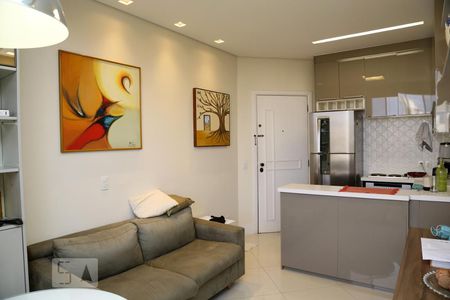 Sala/Cozinha de apartamento à venda com 1 quarto, 30m² em Paraíso do Morumbi, São Paulo