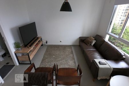 Sala de apartamento à venda com 1 quarto, 85m² em Paraíso do Morumbi, São Paulo
