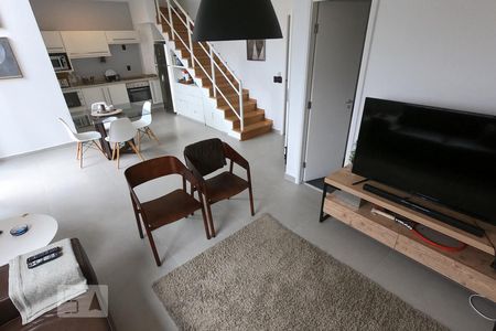 Sala de apartamento à venda com 1 quarto, 85m² em Paraíso do Morumbi, São Paulo