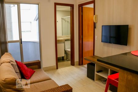 Sala de apartamento para alugar com 1 quarto, 44m² em Barro Preto, Belo Horizonte