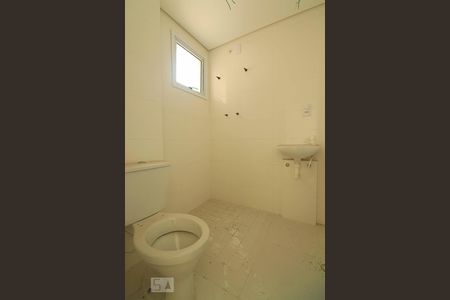 Banheiro da Suíte de apartamento à venda com 2 quartos, 55m² em Vila Curuçá, Santo André