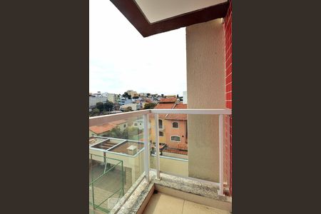 Varanda da Sala de apartamento à venda com 2 quartos, 55m² em Vila Curuçá, Santo André