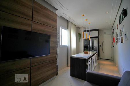 Sala de apartamento à venda com 2 quartos, 100m² em Vila Curuçá, Santo André