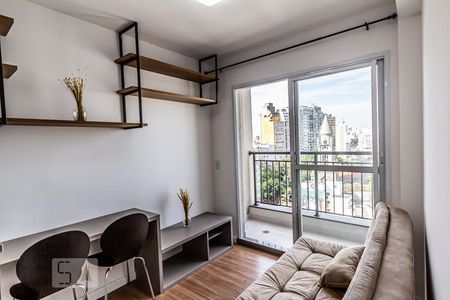 Sala de apartamento para alugar com 1 quarto, 28m² em República, São Paulo