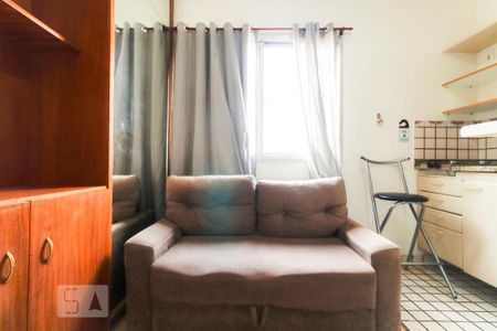 Sala - Sofá de apartamento à venda com 1 quarto, 25m² em Consolação, São Paulo