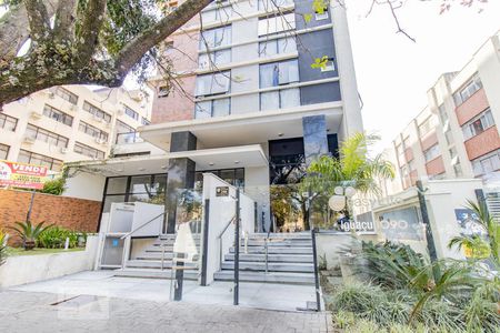 Studio para alugar com 26m², 1 quarto e sem vagaFachada e Portaria