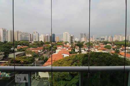 Varanda de kitnet/studio à venda com 1 quarto, 48m² em Brooklin Paulista, São Paulo