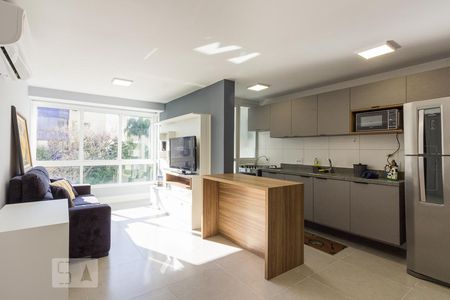 Sala de apartamento à venda com 1 quarto, 43m² em Petrópolis, Porto Alegre