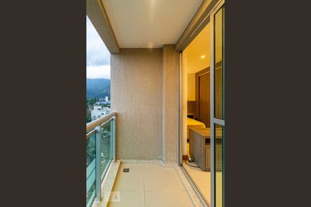 Varanda da Sala de apartamento à venda com 1 quarto, 47m² em Camorim, Rio de Janeiro