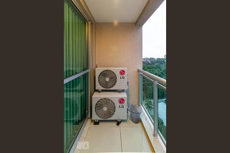 Varanda da Sala de apartamento à venda com 1 quarto, 47m² em Camorim, Rio de Janeiro