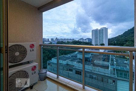 Varanda da Sala de apartamento à venda com 1 quarto, 47m² em Camorim, Rio de Janeiro