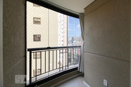 Varanda da Sala de apartamento para alugar com 1 quarto, 40m² em Vila Nova Conceição, São Paulo