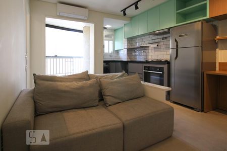 Sala de apartamento para alugar com 1 quarto, 40m² em Vila Nova Conceição, São Paulo