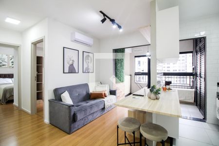 Sala de apartamento para alugar com 2 quartos, 57m² em Jardim Brasília (zona Norte), São Paulo