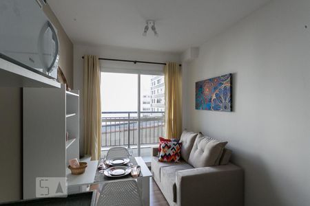 Sala de apartamento para alugar com 1 quarto, 28m² em República, São Paulo