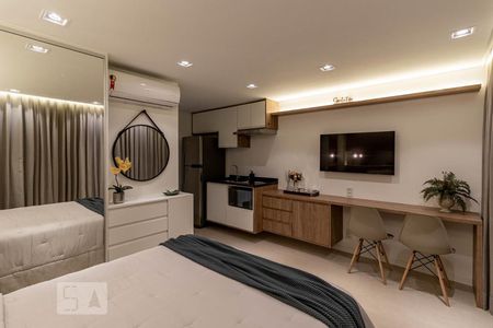 Cozinha/Sala/Quarto de kitnet/studio à venda com 1 quarto, 29m² em Indianópolis, São Paulo