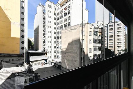Sala - Varanda de kitnet/studio à venda com 1 quarto, 45m² em Santa Efigênia, São Paulo