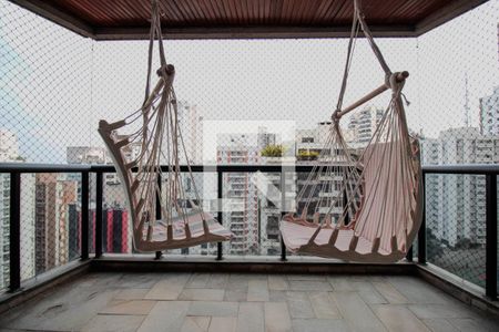 Varanda da Sala de apartamento à venda com 4 quartos, 141m² em Paraíso, São Paulo