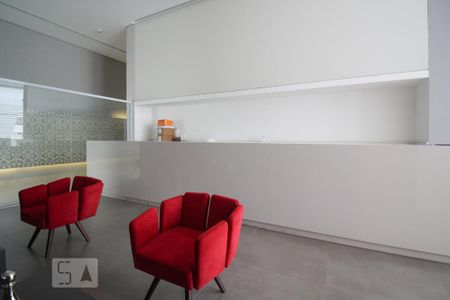 Studio para alugar com 32m², 1 quarto e 1 vaga Studio para alugar com 32m², 1 quarto e 1 vagaHall/Espaço Gourmet