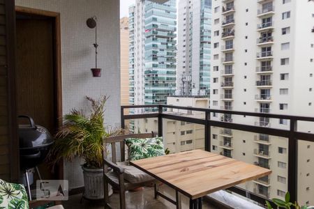 Varanda da Sala de apartamento para alugar com 3 quartos, 125m² em Indianópolis, São Paulo