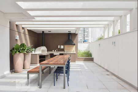 Studio para alugar com 37m², 1 quarto e 1 vagaChurrasqueira