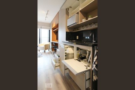 Studio para alugar com 28m², 1 quarto e sem vaga Studio para alugar com 28m², 1 quarto e sem vagaCozinha