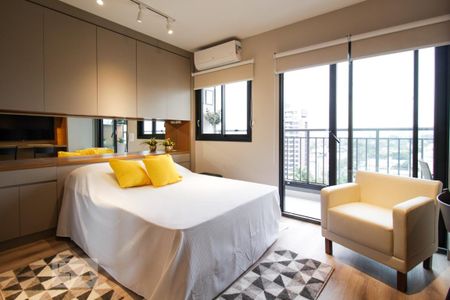 Suíte  de kitnet/studio para alugar com 1 quarto, 28m² em Indianópolis, São Paulo