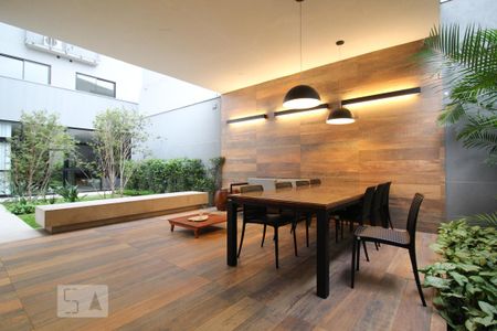 Studio para alugar com 28m², 1 quarto e sem vaga Studio para alugar com 28m², 1 quarto e sem vagaÁrea comum - Churrasqueira