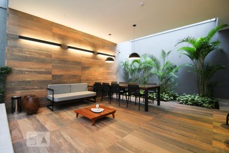 Studio para alugar com 28m², 1 quarto e sem vaga Studio para alugar com 28m², 1 quarto e sem vagaÁrea comum - Churrasqueira