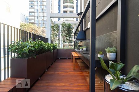 Studio à venda com 32m², 1 quarto e sem vagaChurrasqueira