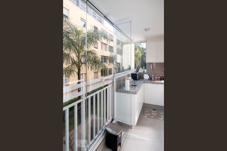 Varanda / Cozinha de apartamento à venda com 1 quarto, 31m² em Jardim Novo Santo Amaro, São Paulo