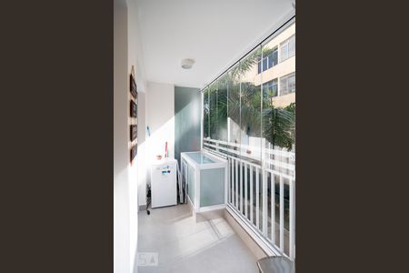 Varanda / Cozinha de apartamento à venda com 1 quarto, 31m² em Jardim Novo Santo Amaro, São Paulo