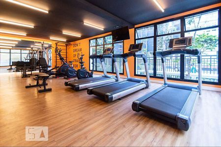 Studio para alugar com 24m², 1 quarto e sem vaga Studio para alugar com 24m², 1 quarto e sem vagaÁrea comum - Academia