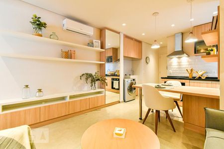 Sala de apartamento para alugar com 1 quarto, 48m² em Higienópolis, São Paulo
