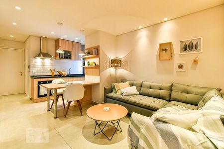 Sala de apartamento para alugar com 1 quarto, 48m² em Higienópolis, São Paulo