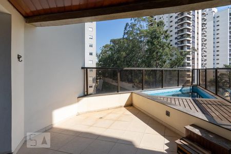 Varanda da Sala de apartamento à venda com 4 quartos, 235m² em Vila Andrade, São Paulo