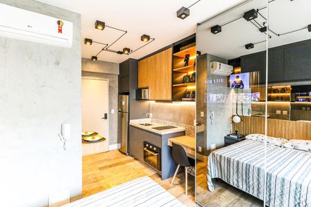 Studio para alugar com 24m², 1 quarto e sem vaga Studio para alugar com 24m², 1 quarto e sem vagaQuarto