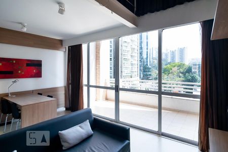 Sala / Cozinha de apartamento à venda com 1 quarto, 61m² em Cidade Monções, São Paulo