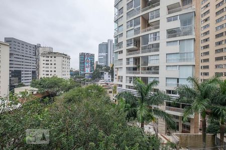 Quarto - Vista de kitnet/studio para alugar com 1 quarto, 44m² em Cerqueira César, São Paulo