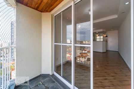 Varanda da Sala de apartamento à venda com 3 quartos, 65m² em Vila Scarpelli, Santo André